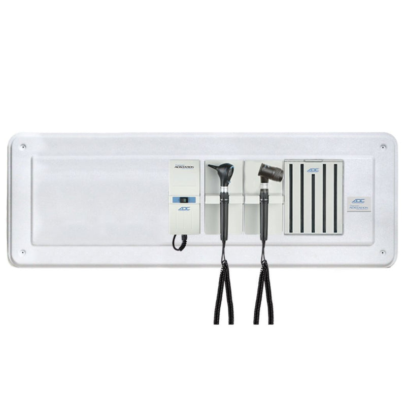 ADC Adstation 5611-35 3.5V Wall Otoscope/Dermascope Diagnostic Set with Wallboard for ADView 2  LED Otoscope/LED Dermascope with Specula Dispenser