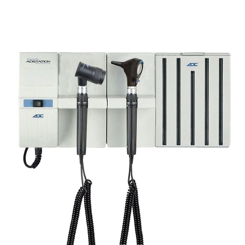 ADC Adstation 5611-5 3.5V Wall Otoscope/Dermascope Diagnostic Set  LED Oto|LED Dermascope|Aneroid|Dispenser