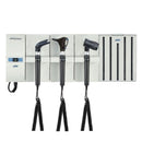 ADC Adstation 5611-56 3.5V Wall Otoscope/Throat Illuminator/Dermascope Diagnostic Set with Specula Dispenser
