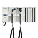 ADC Adstation 5611-6 3.5V Wall Otoscope/Throat Illuminator Diagnostic Set with Specula Dispenser