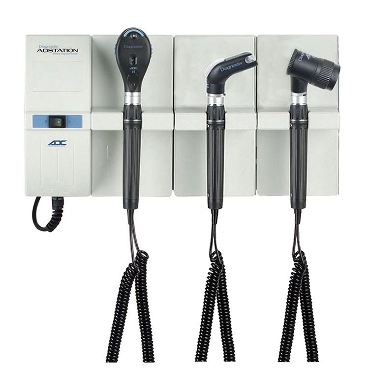 ADC Adstation 5612-56 3.5V Wall Ophthalmoscope/Throat Illuminator/Dermascope Diagnostic Set - Dermascope Head