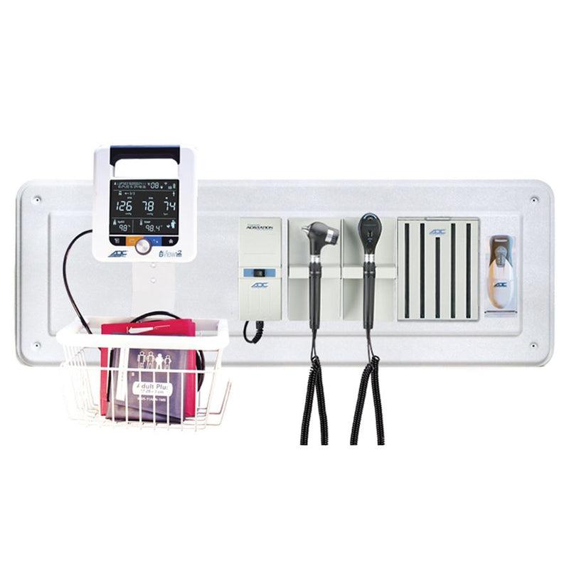 ADC Adstation 5680 3.5V Wall PMV Otoscope/Ophthalmoscope Diagnostic Set with Wallboard for ADView 2 