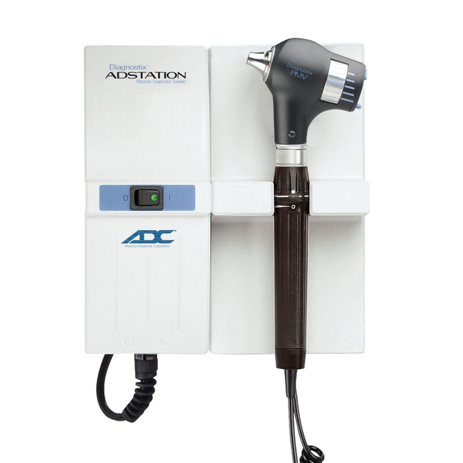 ADC Adstation 5681 3.5V Wall PMV Otoscope - Scope Size Comparison