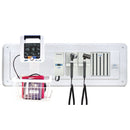 ADC Adstation 5681-35 3.5V Wall PMV Otoscope/Dermascope Diagnostic Set with Wallboard for ADView 2 