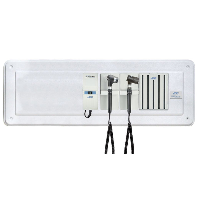 ADC Adstation 5681-35 3.5V Wall PMV Otoscope/Dermascope Diagnostic Set with Wallboard for ADView 2  LED Otoscope/LED Dermascope with Specula Dispenser