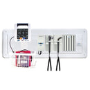 ADC Adstation 5681-36 3.5V Wall PMV Otoscope/Throat Illuminator Diagnostic Set with Wallboard for ADView 2 