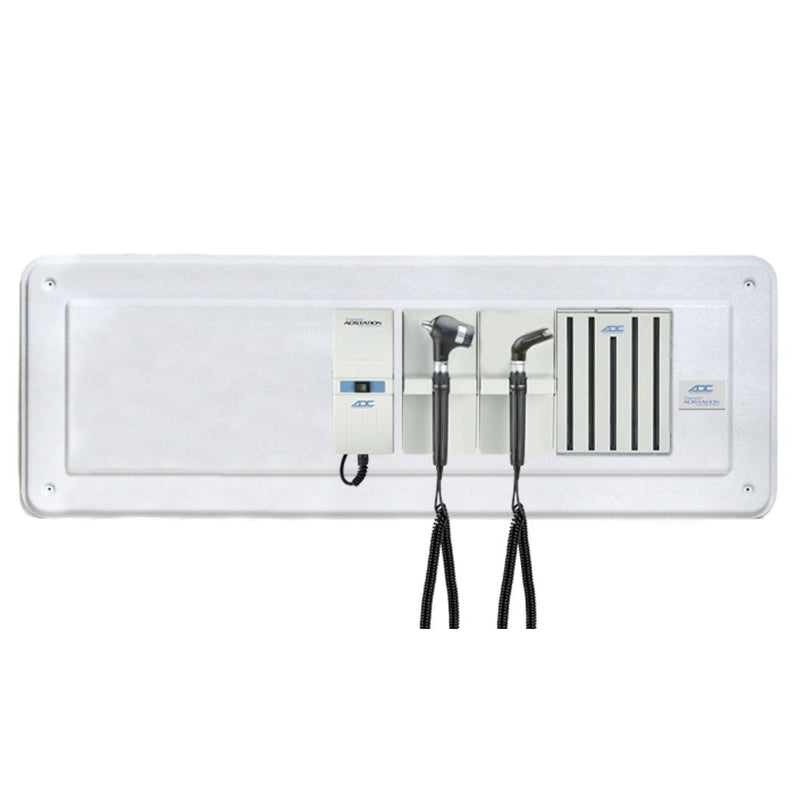 ADC Adstation 5681-36 3.5V Wall PMV Otoscope/Throat Illuminator Diagnostic Set with Wallboard for ADView 2