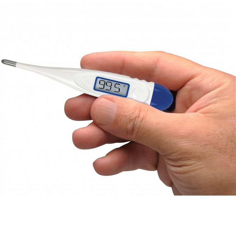 ADC Adtemp 419 Digital Hypothermia Thermometer in hand