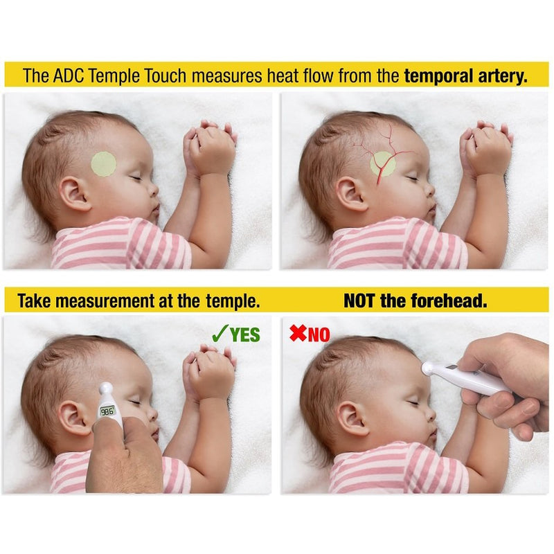 ADC Adtemp 427 Temple Touch Thermometer (12/Pkg) 