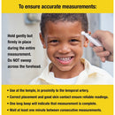 ADC Adtemp 427 Temple Touch Thermometer measurement position