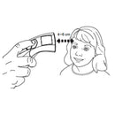 ADC Adtemp 429 Non-Contact Infrared Thermometer distance illustration