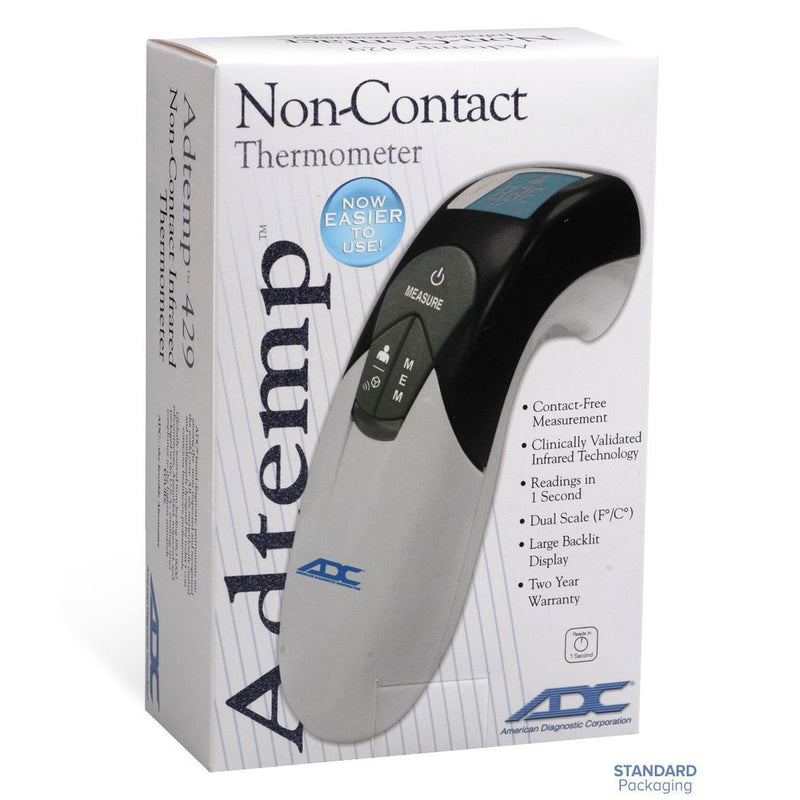 ADC Adtemp 429 Non-Contact Infrared Thermometer packaging