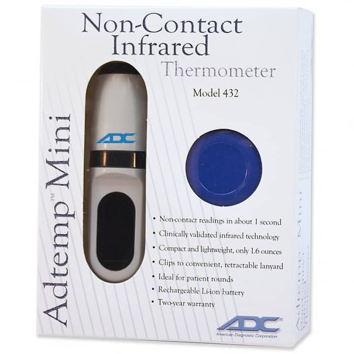 ADC Adtemp Mini 432 Non-Contact Thermometer box