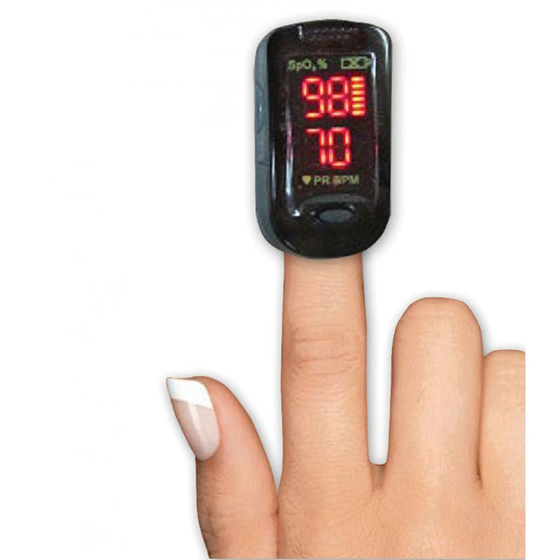 ADC Advantage 2200 Fingertip Pulse Oximeter in Use