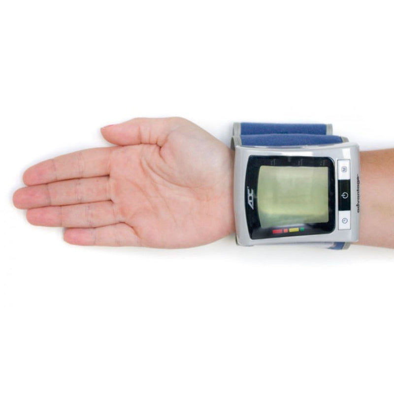 ADC Advantage 6016N Digital Wrist Blood Pressure Monitor in Use