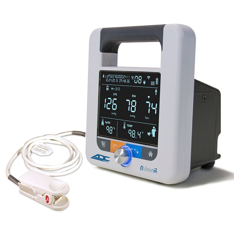 ADC ADView 2 Modular Diagnostic Station  Blood Pressure|Masimo SET SpO2 Module|Temperature