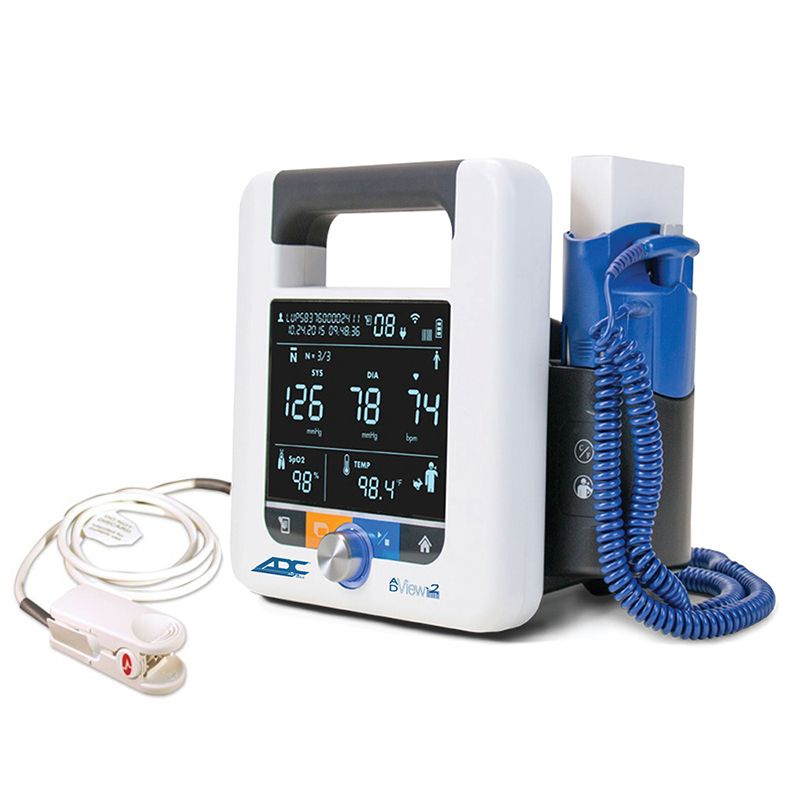 ADC ADView 2 Modular Diagnostic Station  Blood Pressure|Masimo SET SpO2 Module|Temperature
