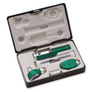ADC Diagnostix 5110E Single Handle Pocket Otoscope/Ophthalmoscope Diagnostic Set - Green
