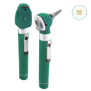 ADC Diagnostix 5110N Dual Handle Pocket Otoscope/Ophthalmoscope Diagnostic Set  Green Otoscope/Ophthalmoscope with Xenon Lamp and