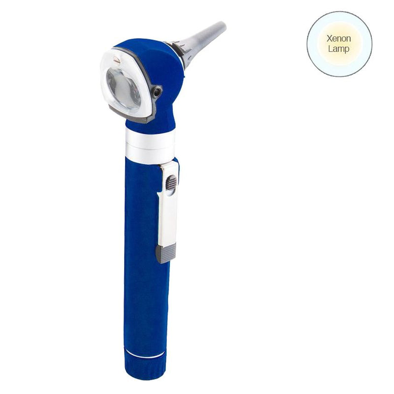 ADC Diagnostix 5111N 2.5V Pocket Otoscope  Royal Blue Otoscope with Xenon Lamp and Soft Case
