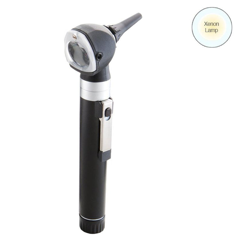 ADC Diagnostix 5111N 2.5V Pocket Otoscope  Black Otoscope with Xenon Lamp and Soft Case