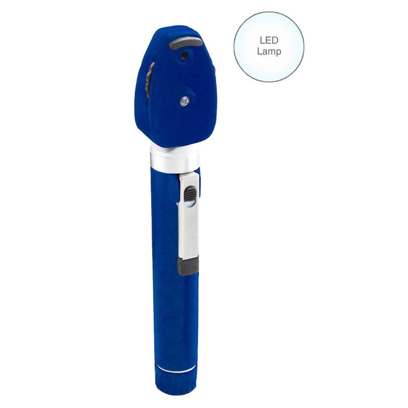 ADC Diagnostix 5112N 2.5V Pocket Ophthalmoscope  Royal Blue Ophthalmoscope with LED Lamp and Soft C
