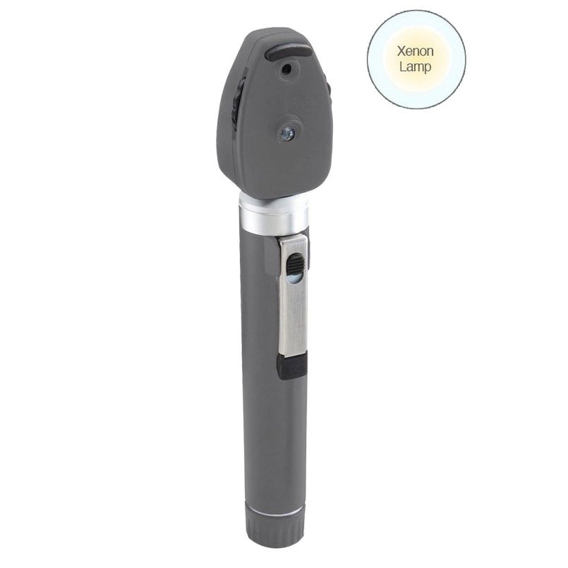 ADC Diagnostix 5112N 2.5V Pocket Ophthalmoscope  Gray Ophthalmoscope with Xenon Lamp and Soft Case