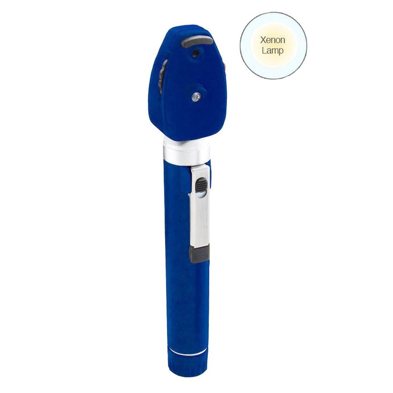 ADC Diagnostix 5112N 2.5V Pocket Ophthalmoscope  Royal Blue Ophthalmoscope with Xenon Lamp and Soft