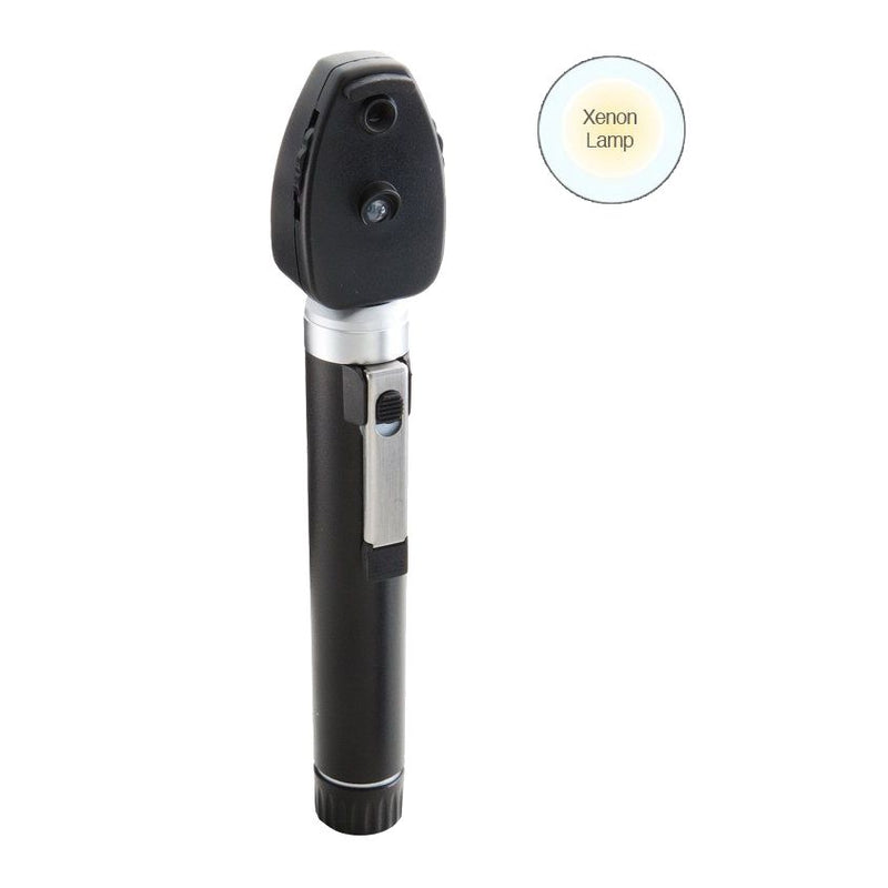 ADC Diagnostix 5112N 2.5V Pocket Ophthalmoscope  Black Ophthalmoscope with Xenon Lamp and Soft Case