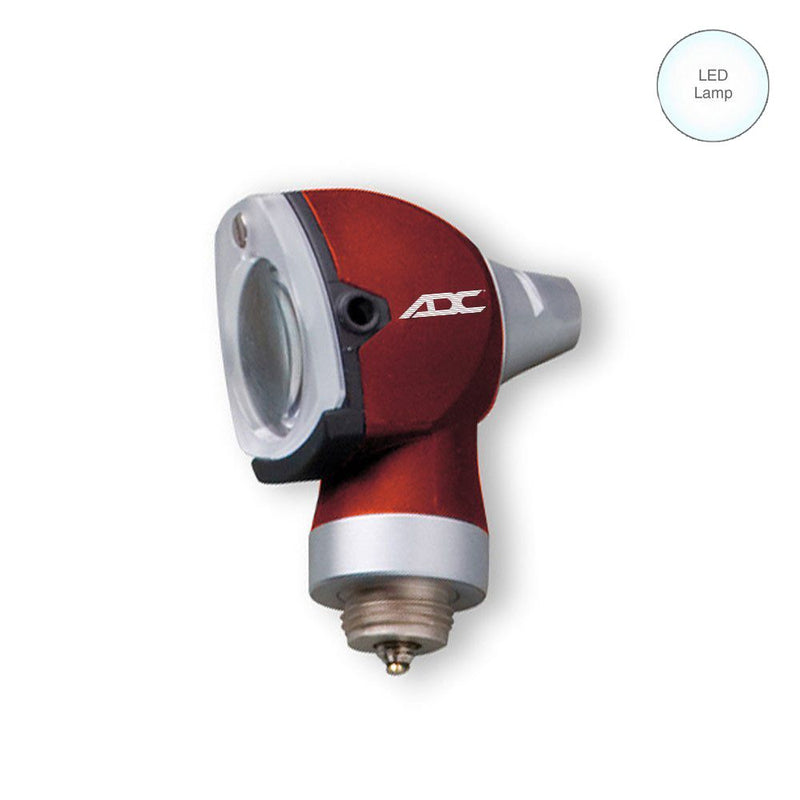 ADC Diagnostix 5120N 2.5V Pocket Otoscope Head  Burgundy LED Lamp