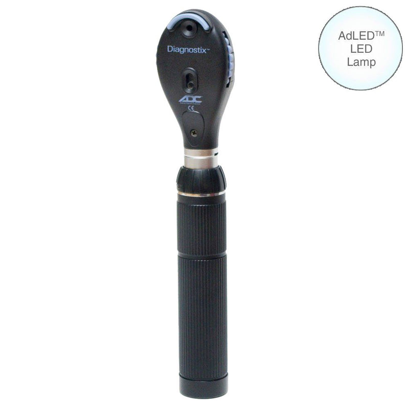 ADC Diagnostix 54122 3.5V Portable Coax Plus Ophthalmoscope  Ophthalmoscope with Led Lamp and European Plug