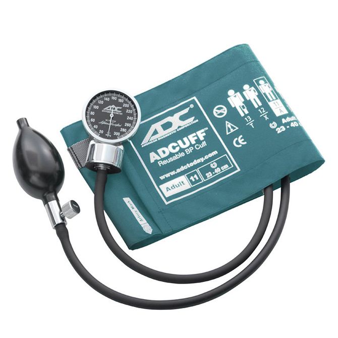 ADC Diagnostix 700 Pocket Aneroid Sphygmomanometer - Adult  Teal - Display Packaging