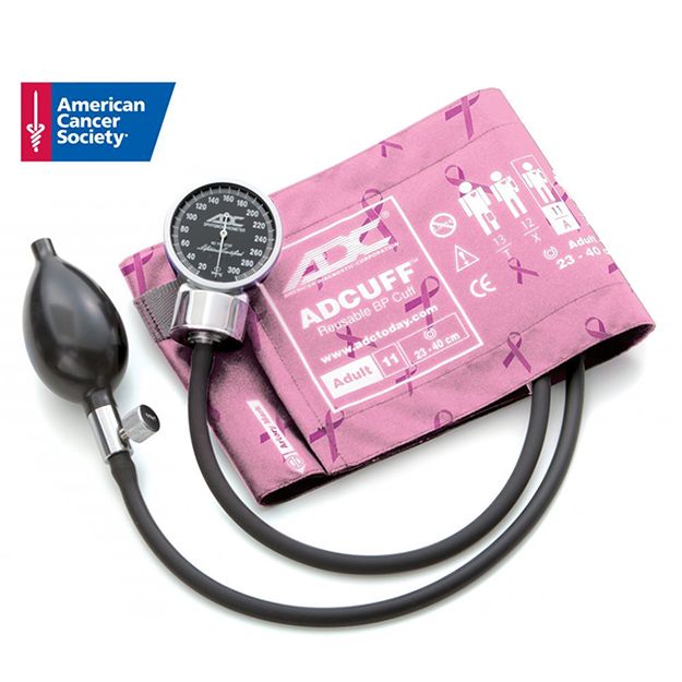 ADC Diagnostix 700 Pocket Aneroid Sphygmomanometer - Adult  Breast Cancer Awareness Pink