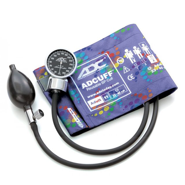 ADC Diagnostix 700 Pocket Aneroid Sphygmomanometer - Adult  Peter's Blue Swirly