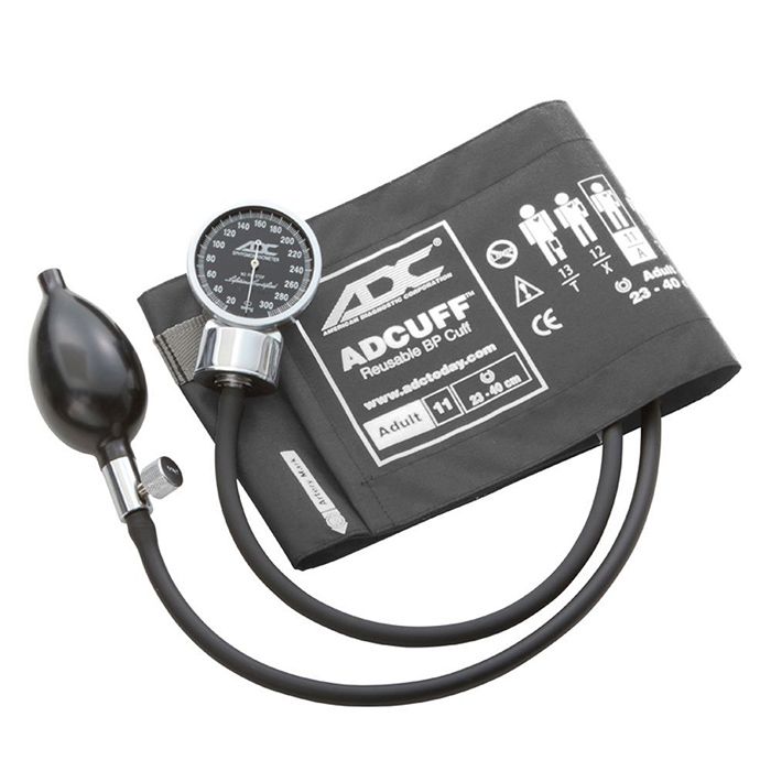 ADC Diagnostix 700 Pocket Aneroid Sphygmomanometer - Adult  Gray - Display Packaging