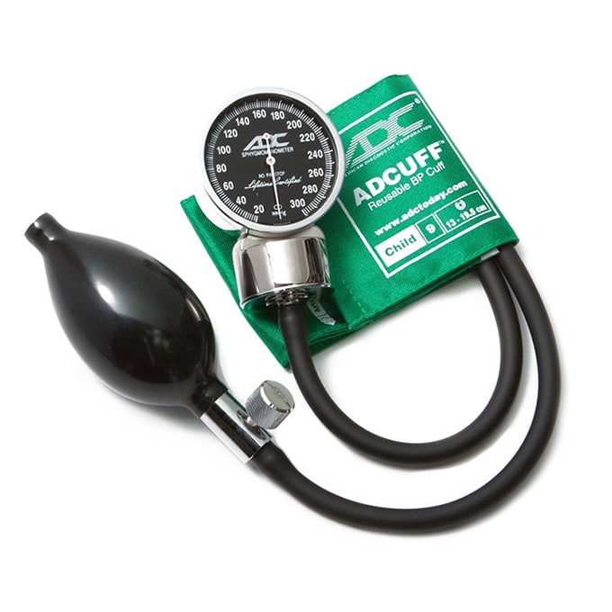 ADC Diagnostix 700 Pocket Aneroid Sphygmomanometer - Child  Green