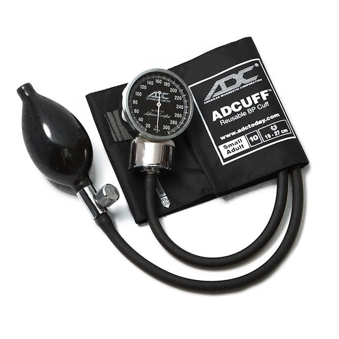 ADC Diagnostix 700 Pocket Aneroid Sphygmomanometer - Small Adult - Black