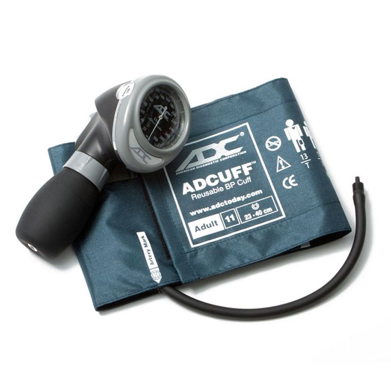 ADC Diagnostix 703 Palm Aneroid Sphygmomanometer - Adult  Teal