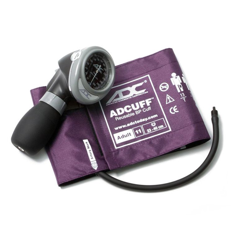 ADC Diagnostix 703 Palm Aneroid Sphygmomanometer - Adult  Purple