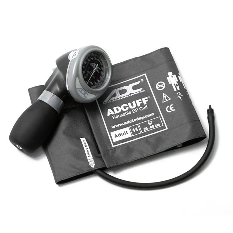 ADC Diagnostix 703 Palm Aneroid Sphygmomanometer - Adult  Gray