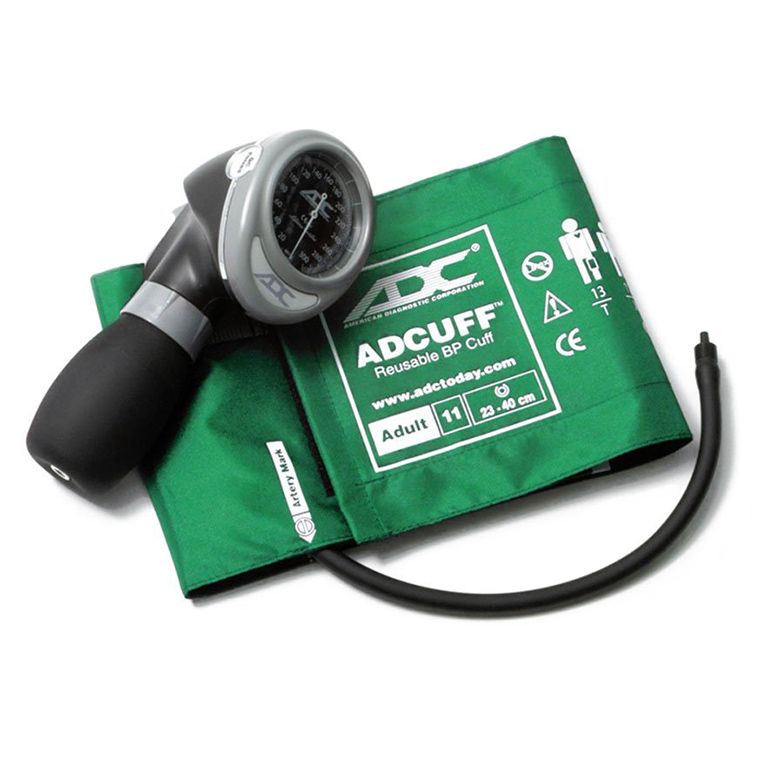 ADC Diagnostix 703 Palm Aneroid Sphygmomanometer - Adult  Green
