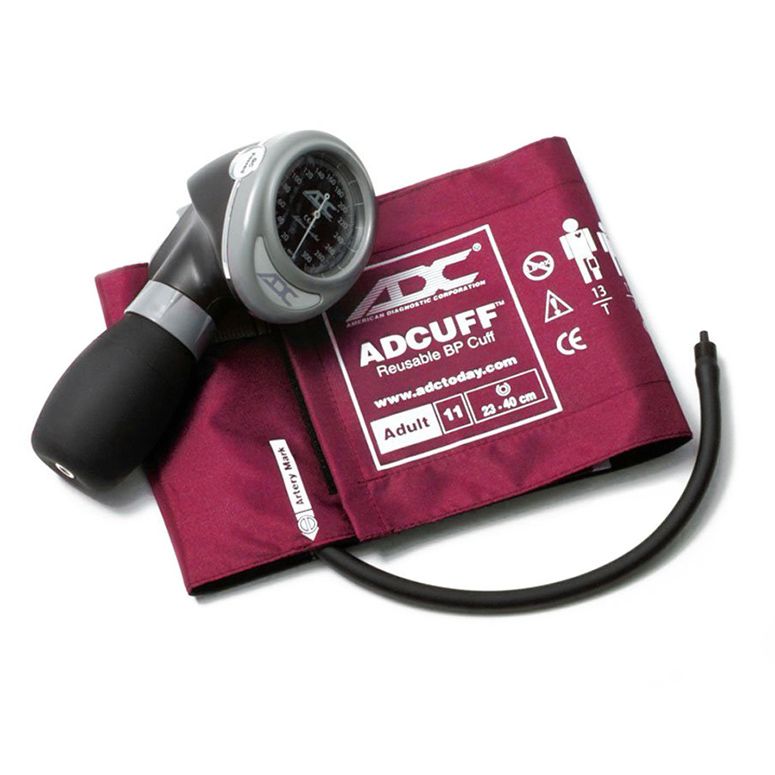 ADC Diagnostix 703 Palm Aneroid Sphygmomanometer - Adult  Magenta