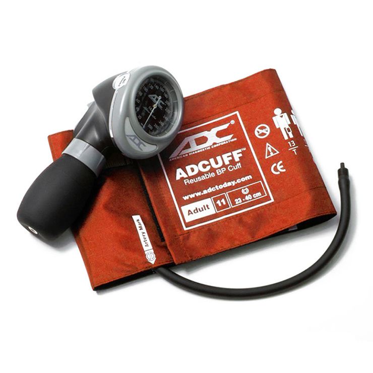 ADC Diagnostix 703 Palm Aneroid Sphygmomanometer - Adult  Orange