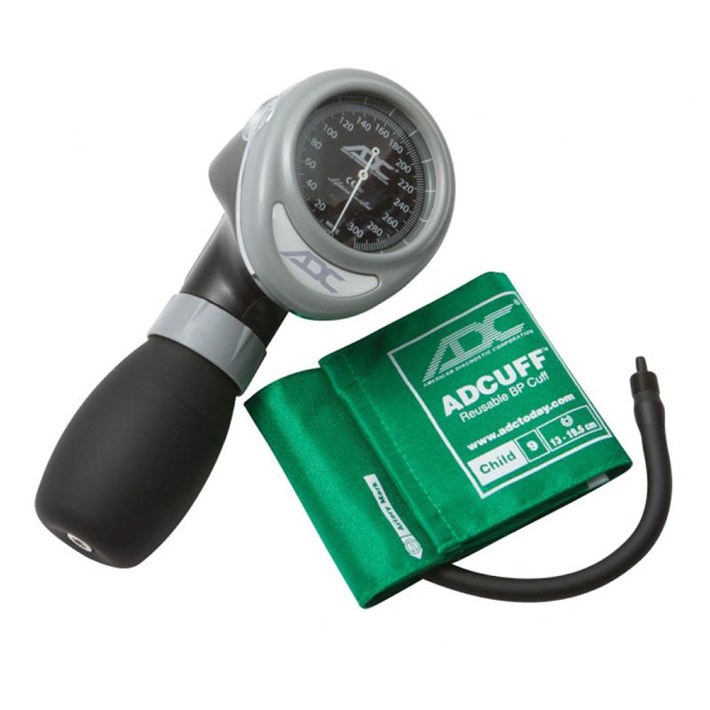 ADC Diagnostix 703 Palm Aneroid Sphygmomanometer - Child  Green