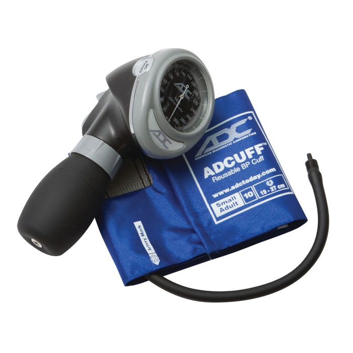 ADC Diagnostix 703 Palm Aneroid Sphygmomanometer - Small Adult  Royal Blue