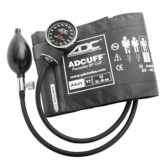 ADC Diagnostix 720 Pocket Aneroid Sphygmomanometer - Adult  Gray - Display Packaging