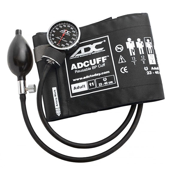 ADC Diagnostix 720 Pocket Aneroid Sphygmomanometer - Adult  Black - Display Packaging