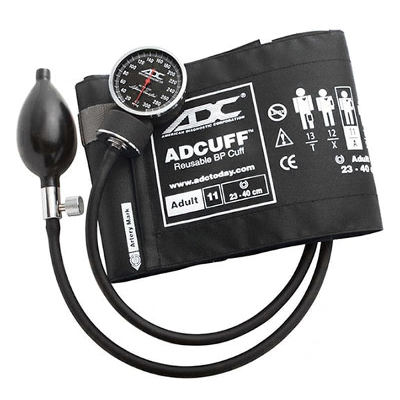 ADC Diagnostix 720 Pocket Aneroid Sphygmomanometer - Adult - Black
