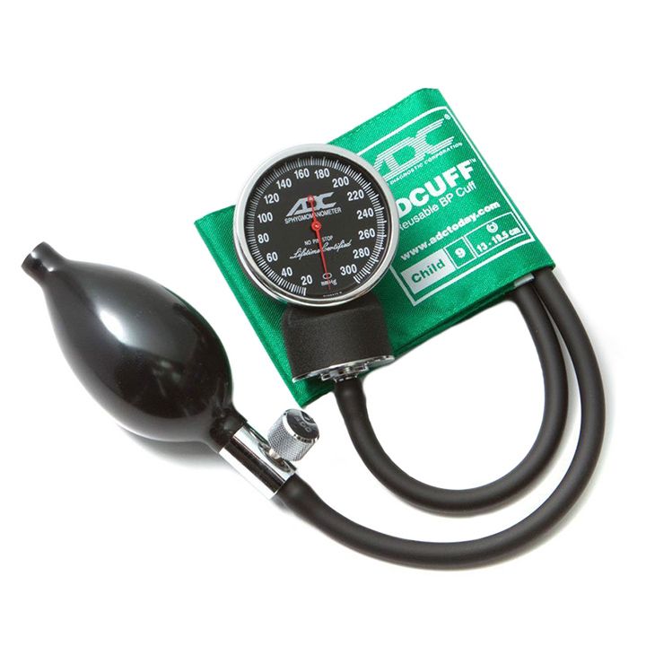 ADC Diagnostix 720 Pocket Aneroid Sphygmomanometer - Child  Green