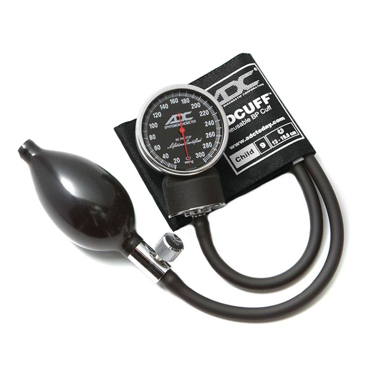 ADC Diagnostix 720 Pocket Aneroid Sphygmomanometer - Child  Black